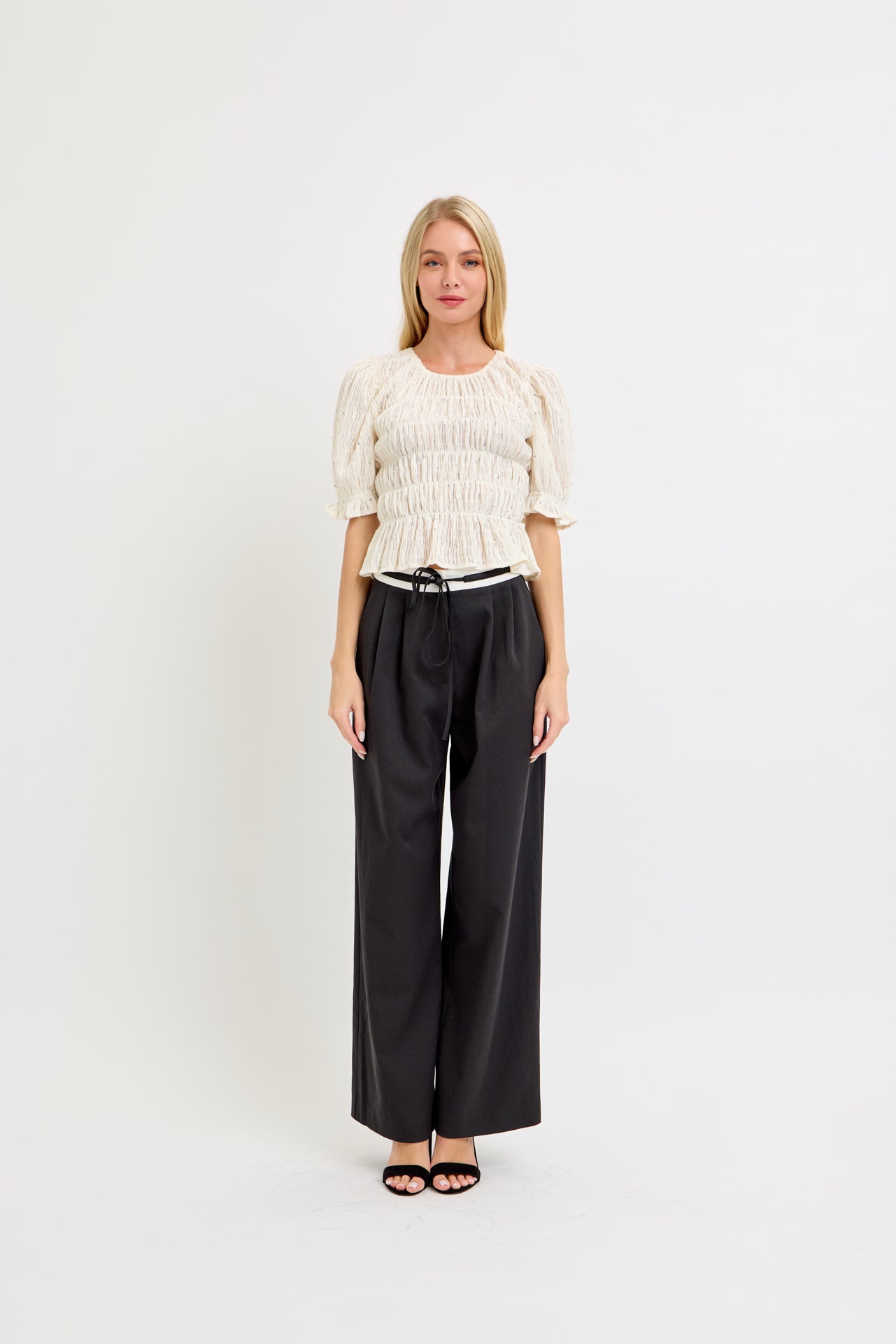 Pantalón Jogger Formal Black & White