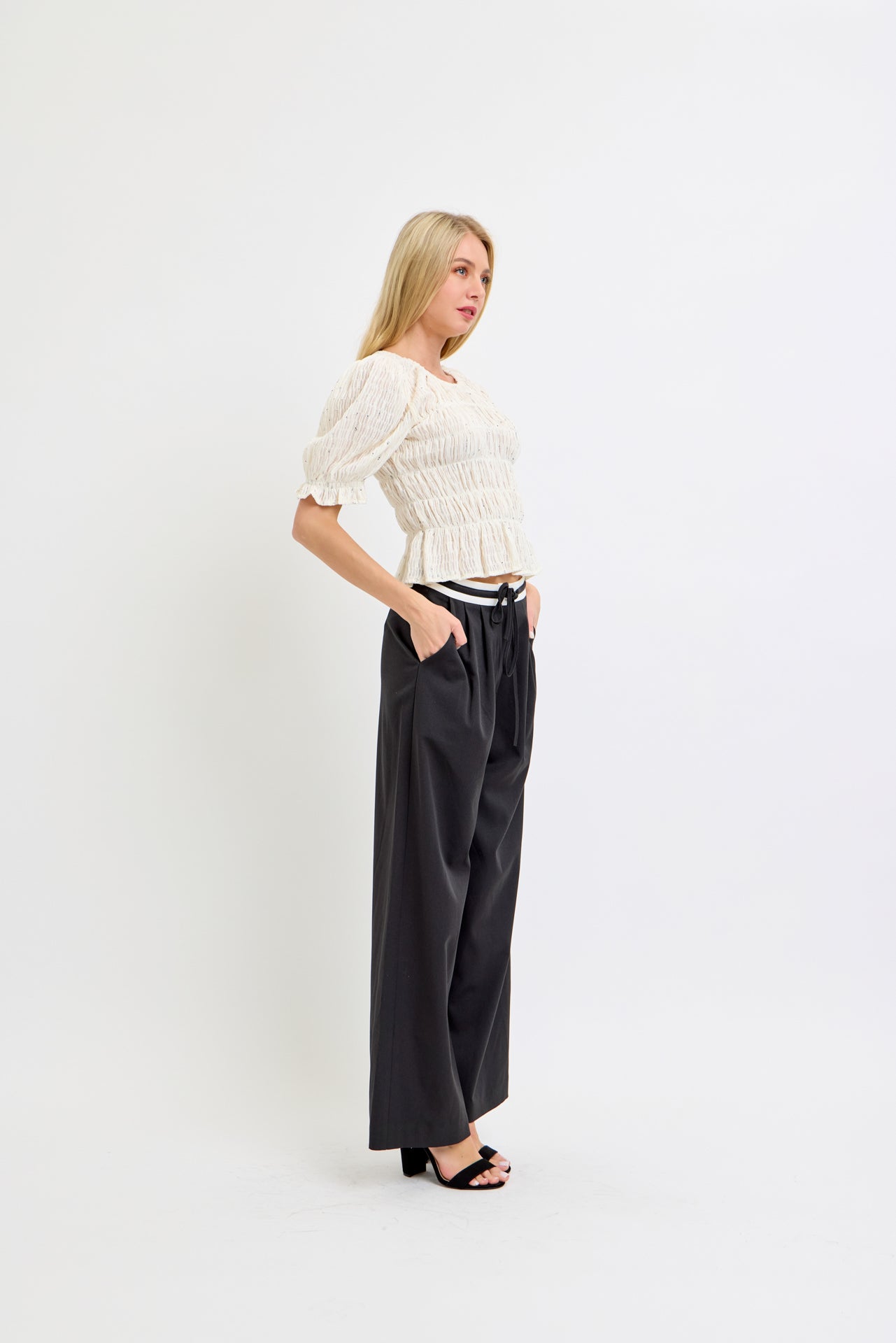 Pantalón Jogger Formal Black & White