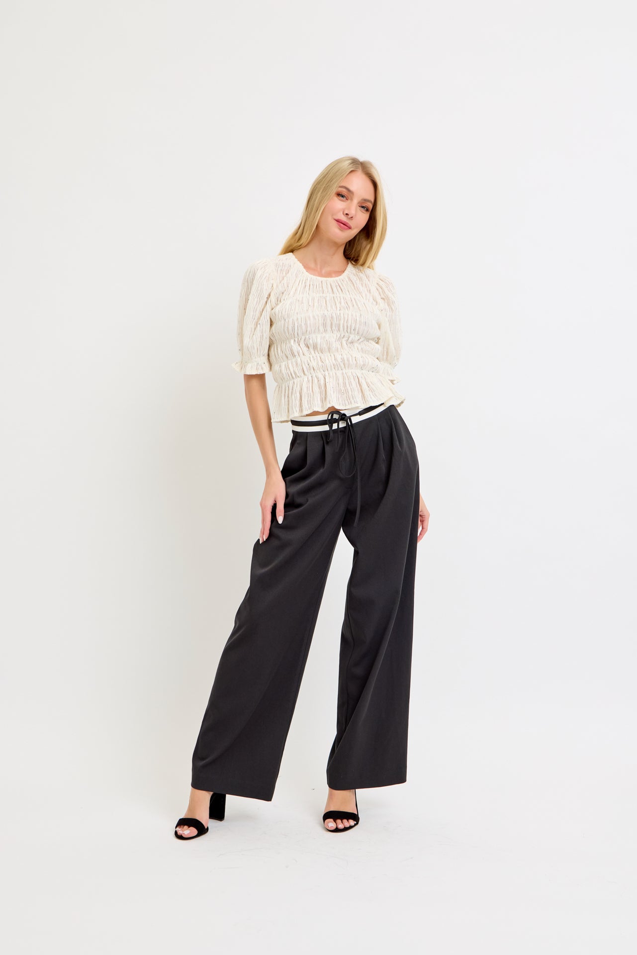 Pantalón Jogger Formal Black & White