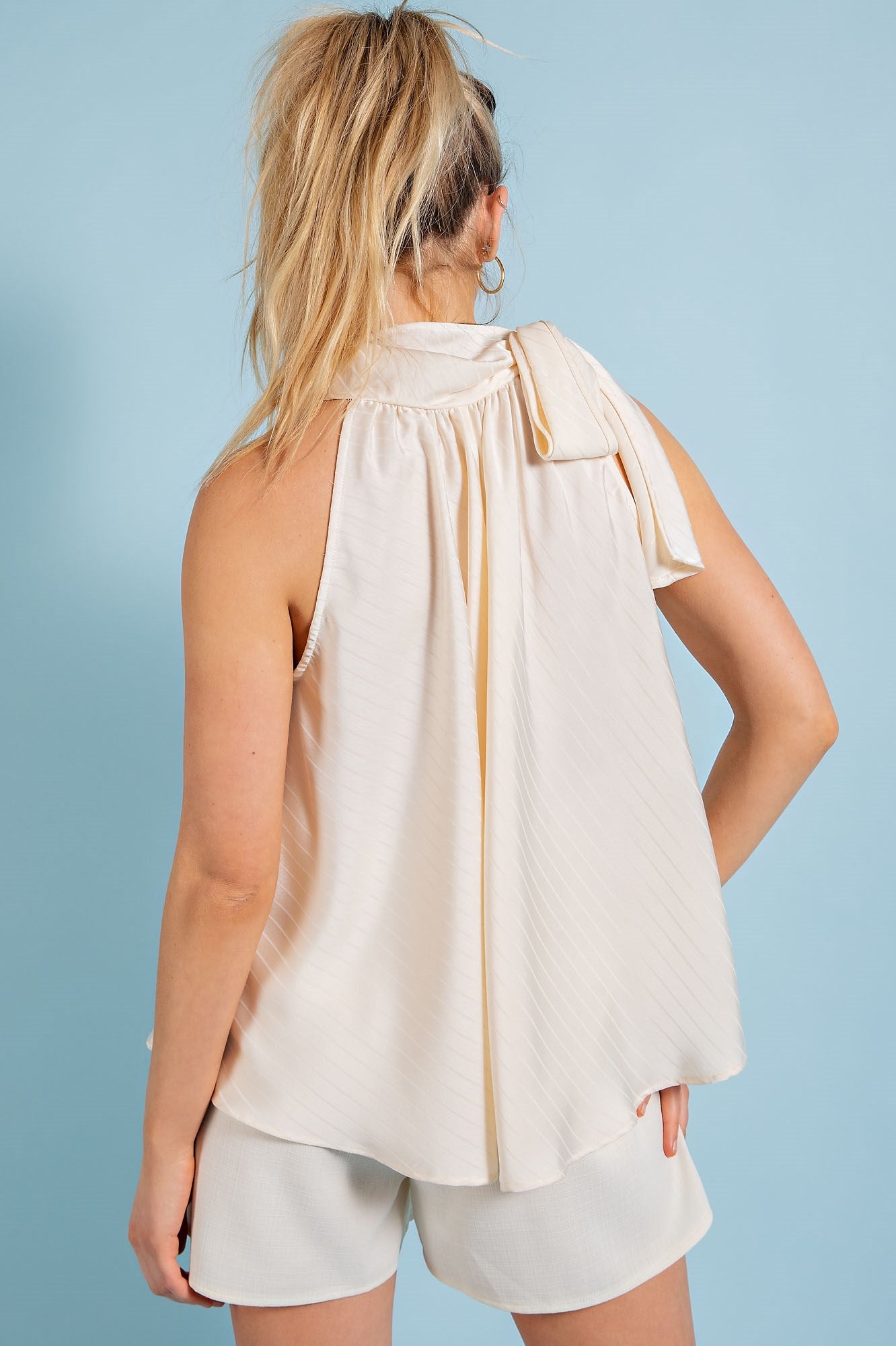 Neck Tie Blouse