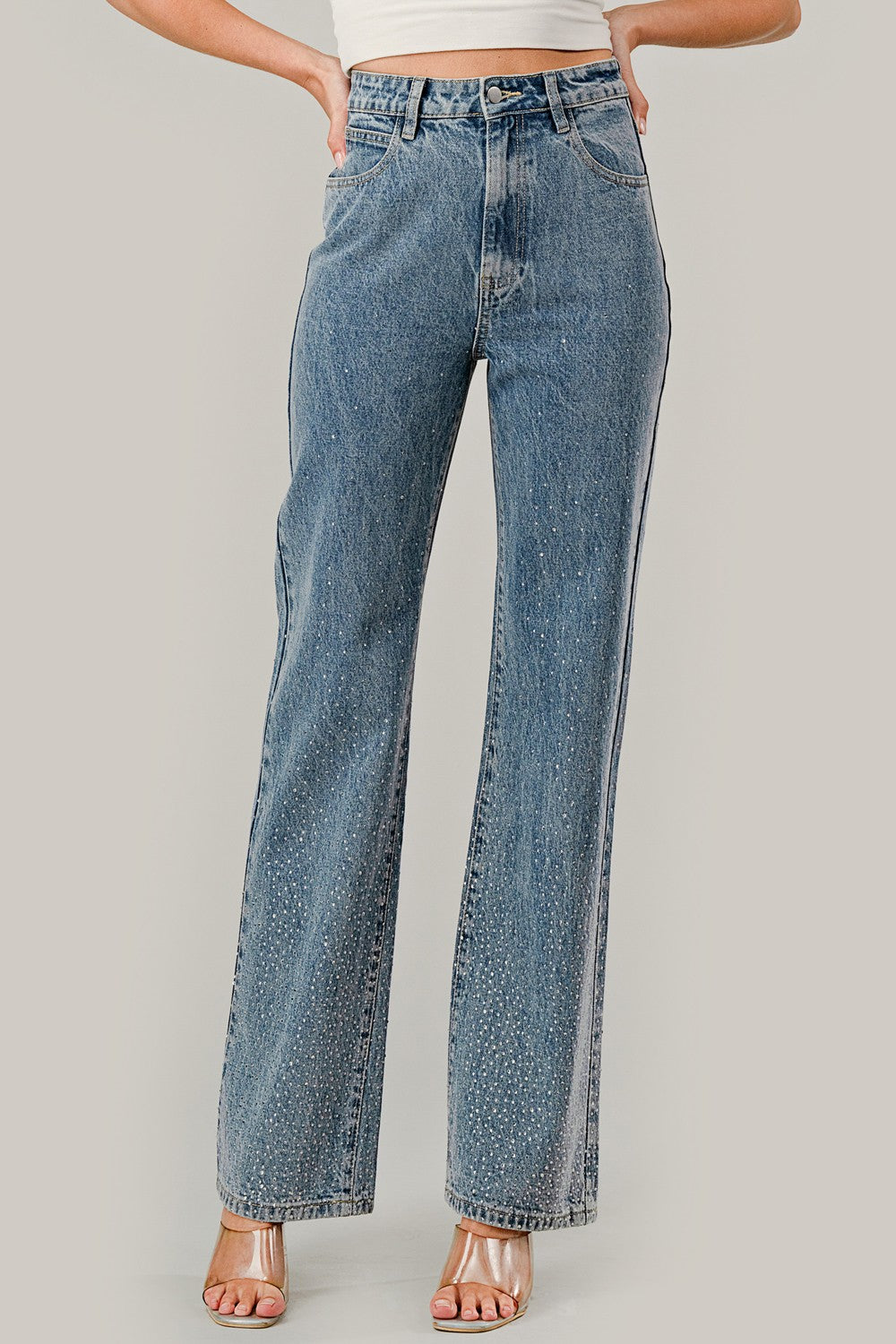 Mia's Diamond Denim Jeans