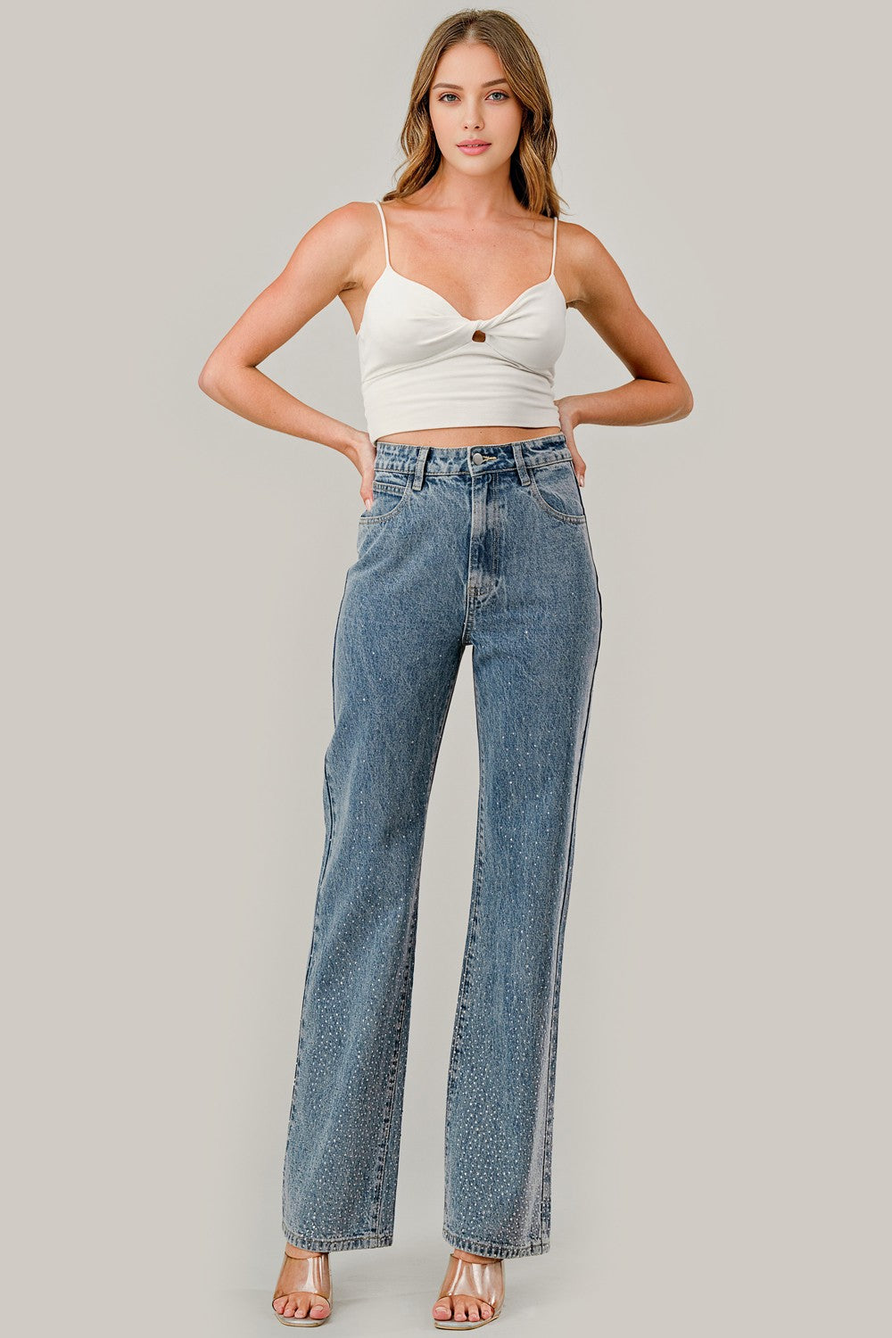 Mia's Diamond Denim Jeans
