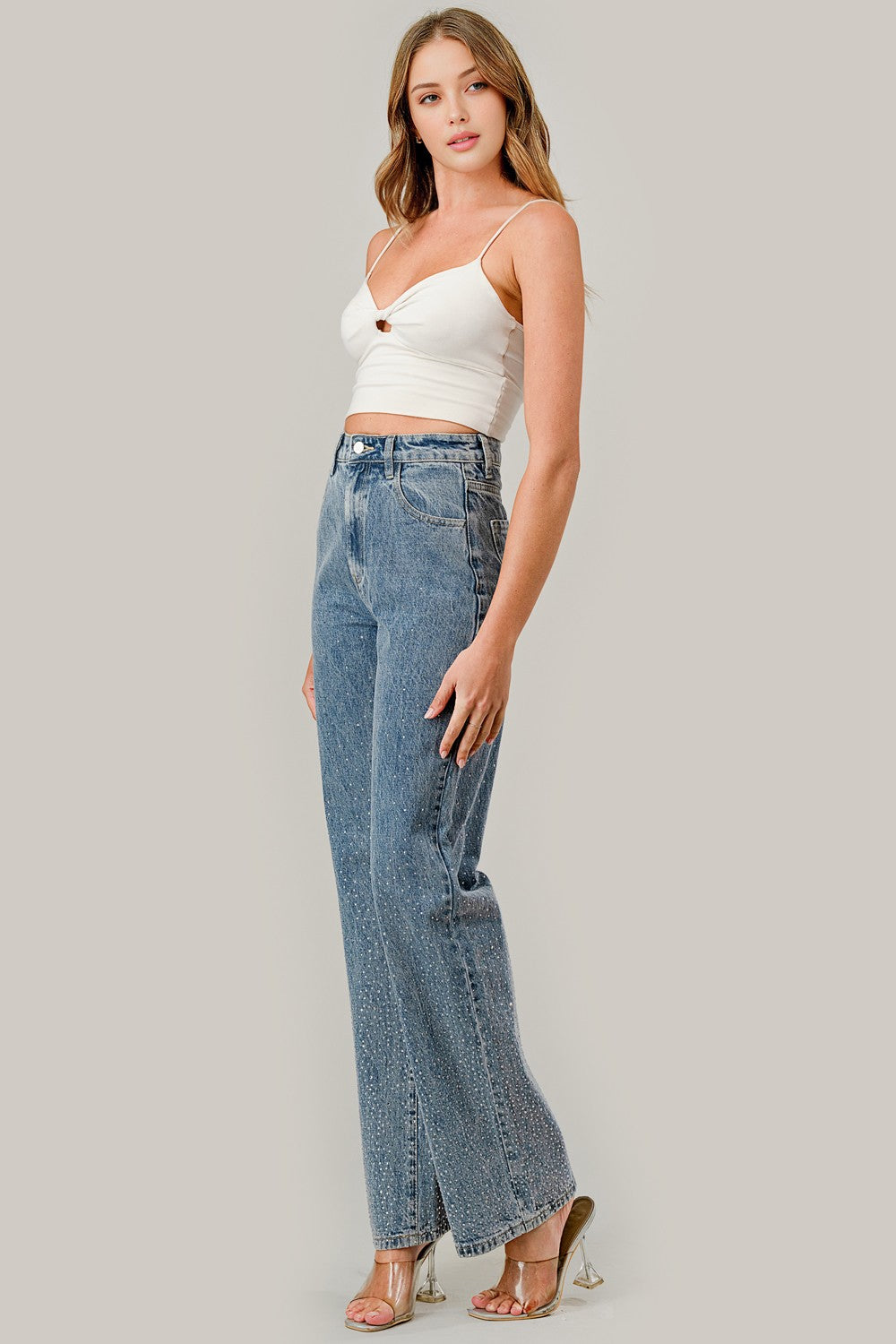Mia's Diamond Denim Jeans