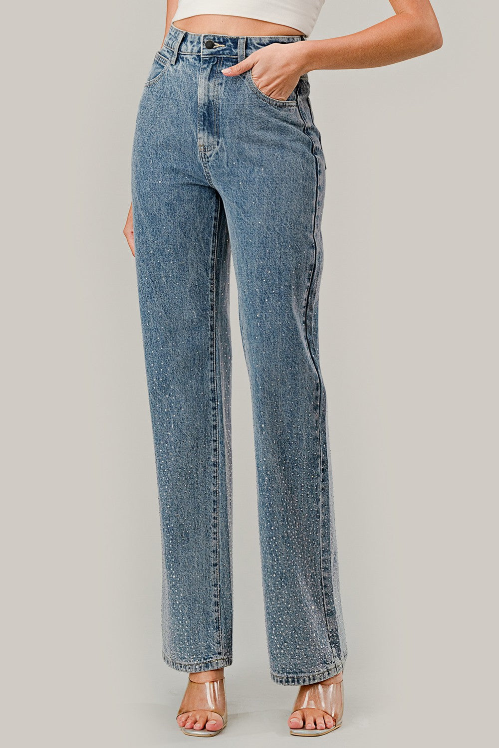 Mia's Diamond Denim Jeans