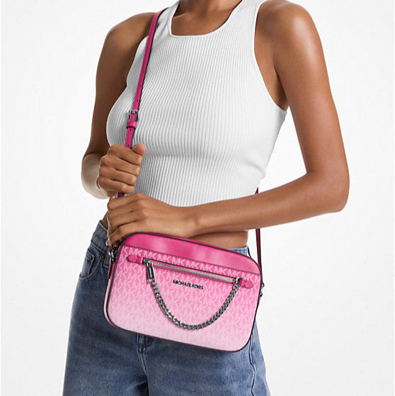 Jet Set Large Ombré Signature Logo Crossbody Body