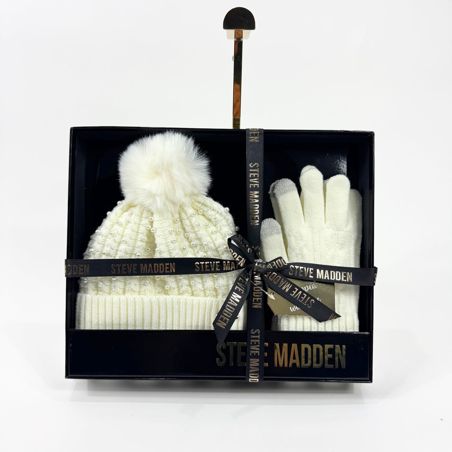 GUANTES Y GORRO - Steve Madden - Blanco