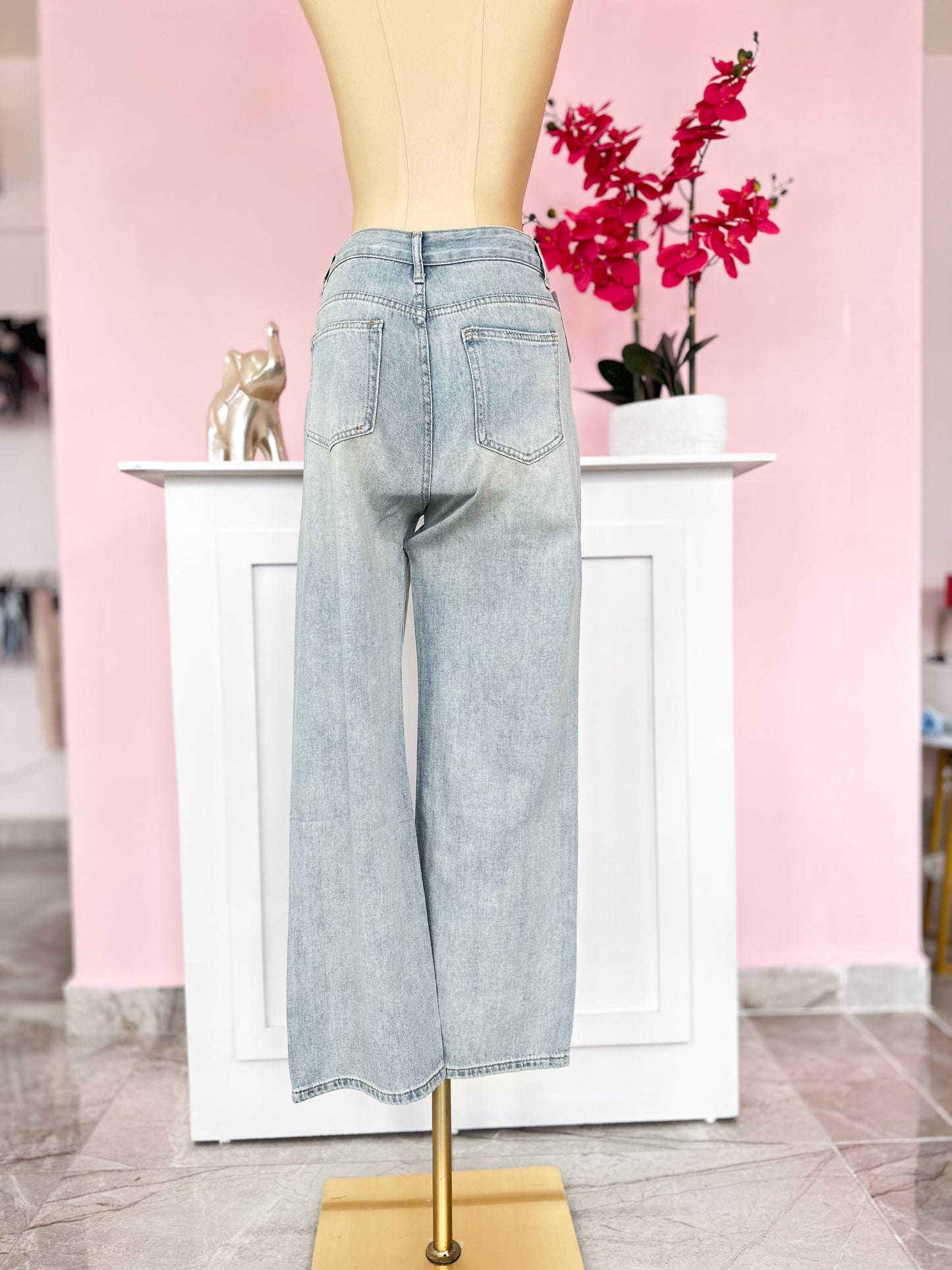 Sparkle Vibes: Jeans Stretch con Brillos