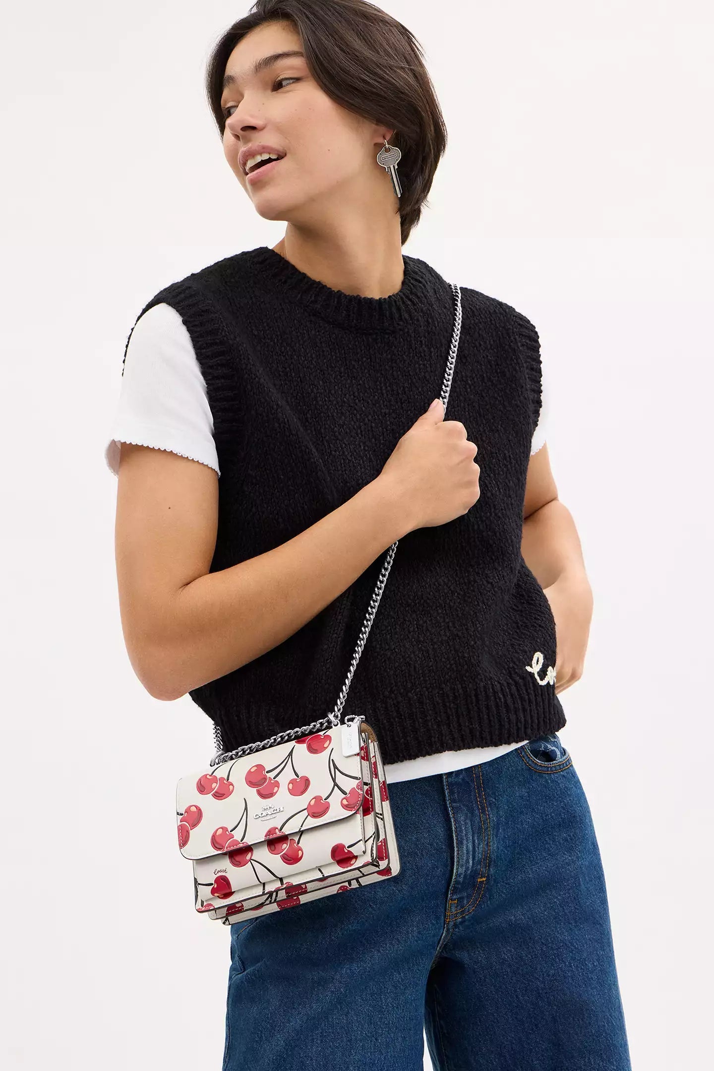 Mini Klare Crossbody Bag With Cherry Print - Coach