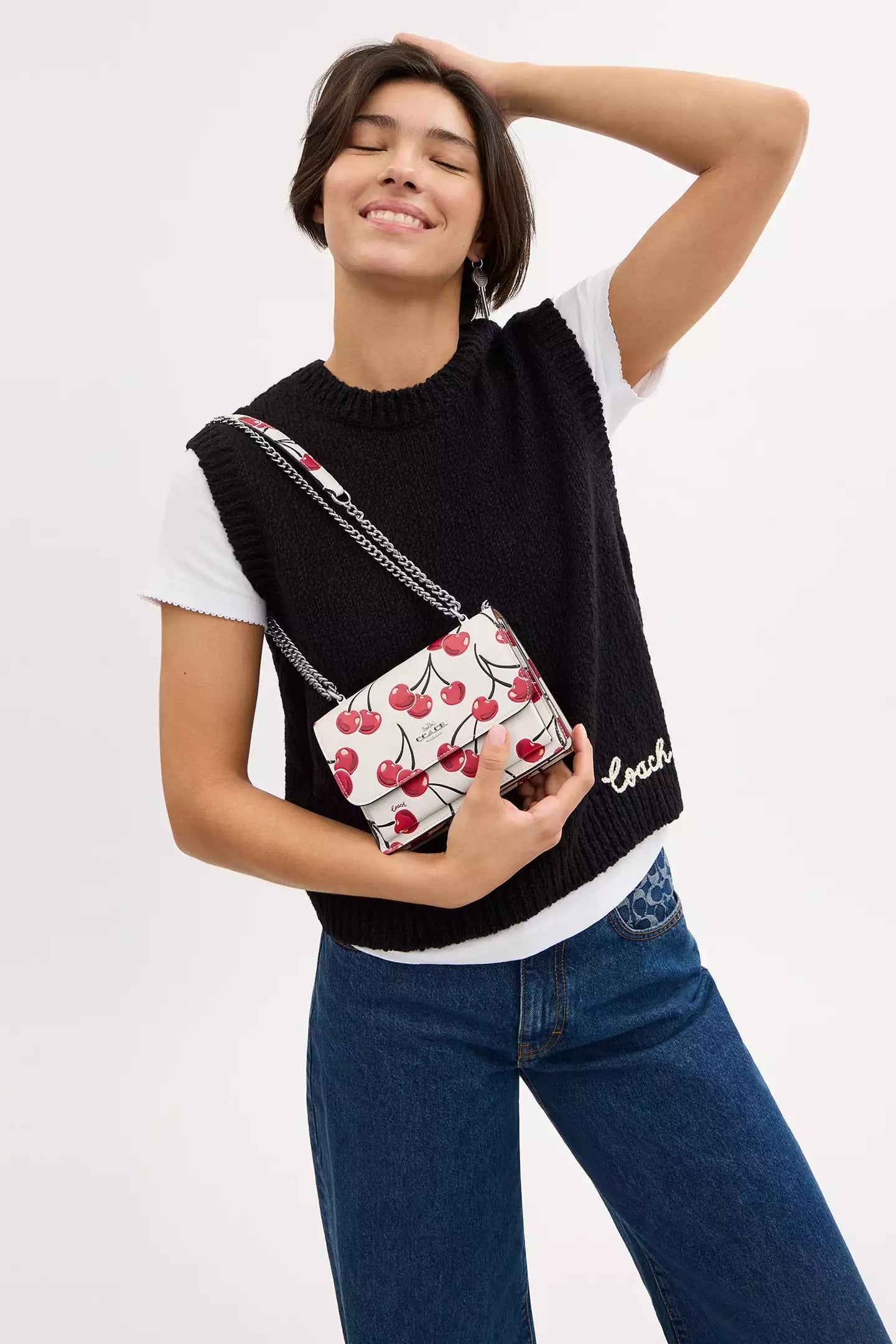 Mini Klare Crossbody Bag With Cherry Print - Coach
