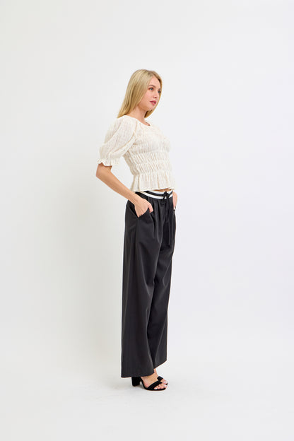 Pantalón Jogger Formal Black &amp; White