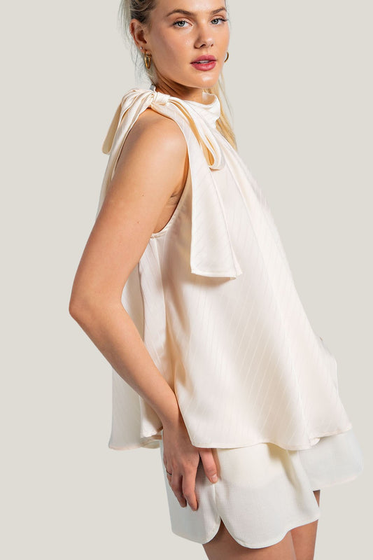 Neck Tie Blouse