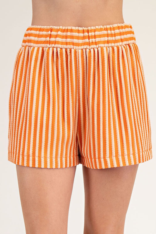 Short de Rayas Anaranjado