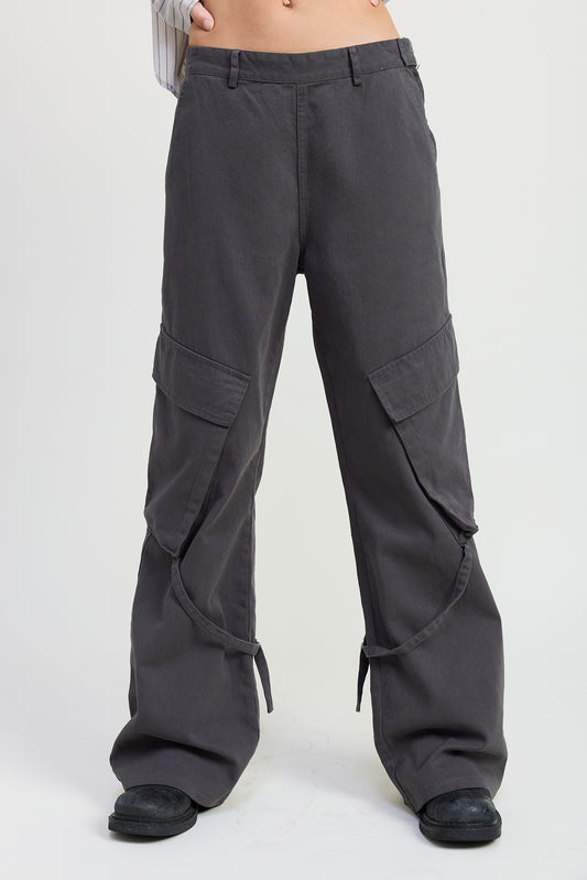 Pantalón Cargo Gris Street Vibes