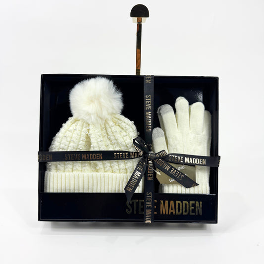 GUANTES Y GORRO - Steve Madden - Blanco