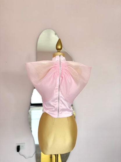 Top Rosa Moño XXL