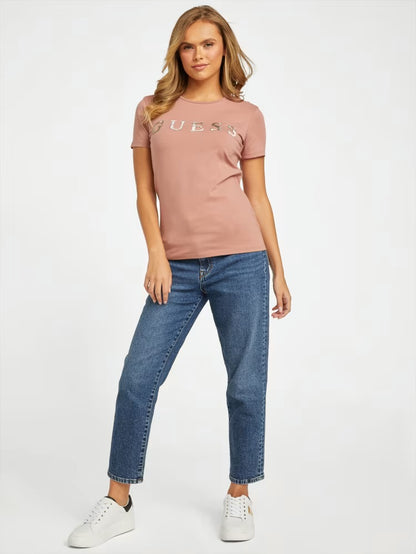Pepper Metallic Logo Tee - Guess