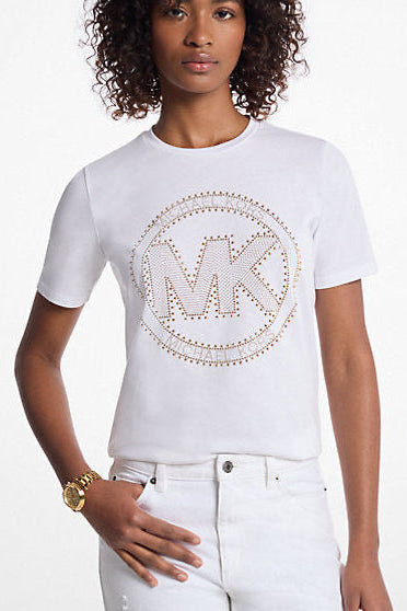 Studded Logo Charm T-Shirt - Michael Kors