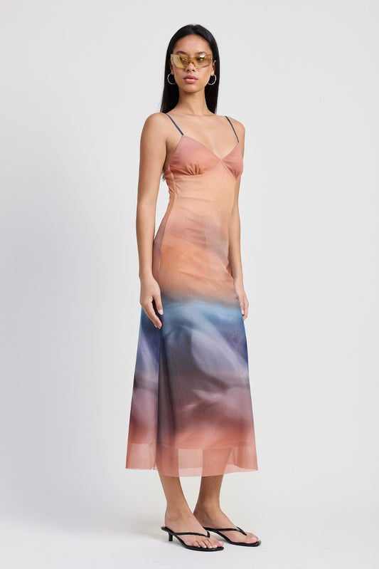 Vestido Midi Degradado