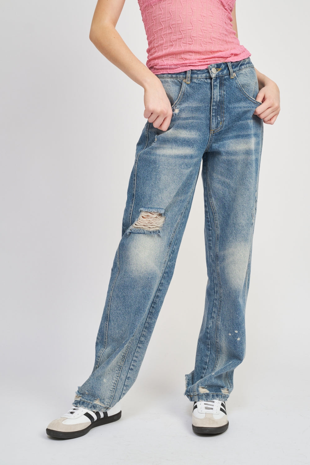 Boyfriend Jeans Destroyed